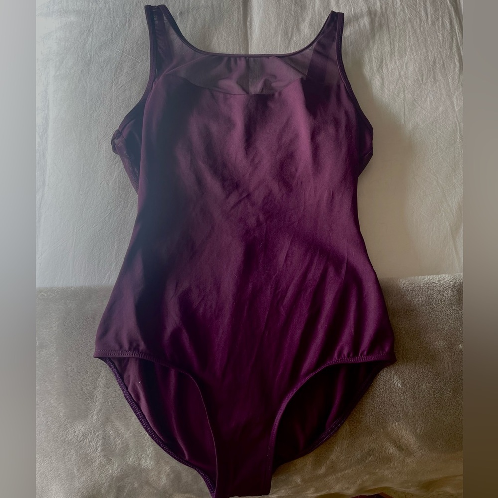 Natalie Coture leotard size L. Color: Eggplant